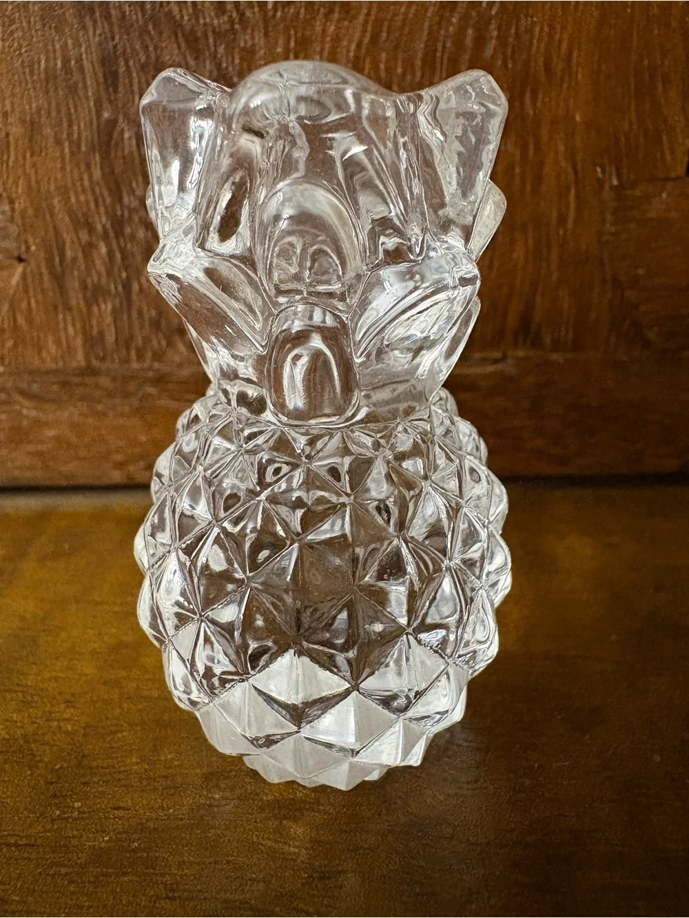 Y2K Williams-Sonoma Set of 4 Tiny Glass Pineapple Taper Candle Holders